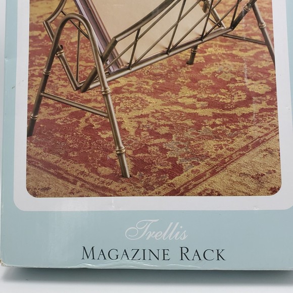 Asian Inspired Styling Cindy Crawford Style Trellis Magazine Organizer Rack - Picture 8 of 9